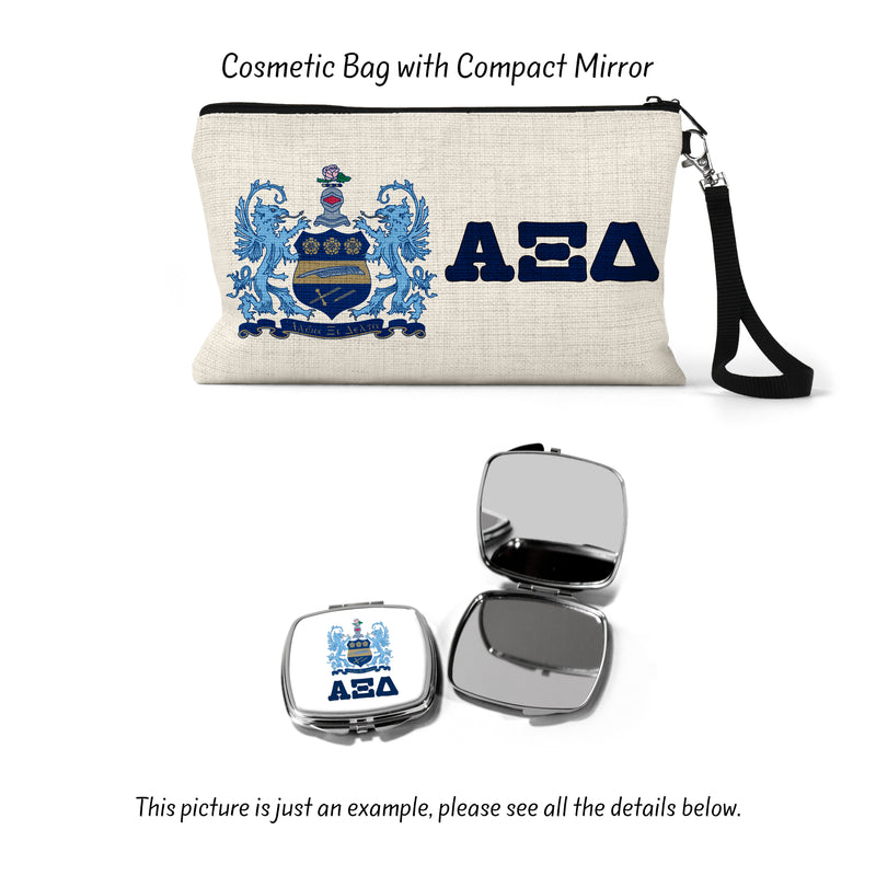 Alpha Xi Delta Sorority Makeup Bag – Ideal Greek Gifts for Big Little Sorority Sisters