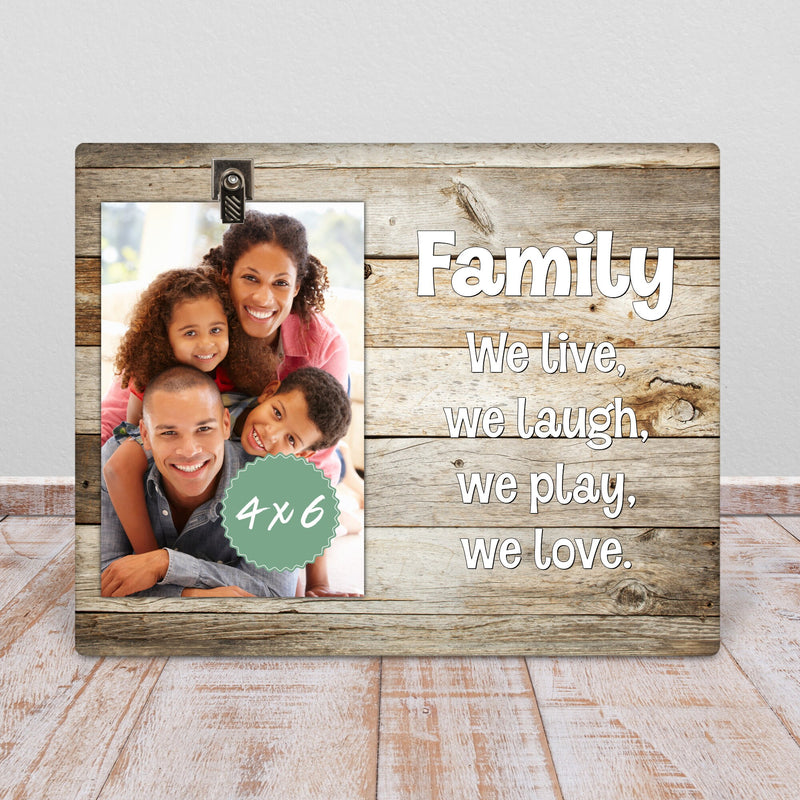 Custom Family Picture Frame - A Unique Family Gift & Anniversary Keepsake