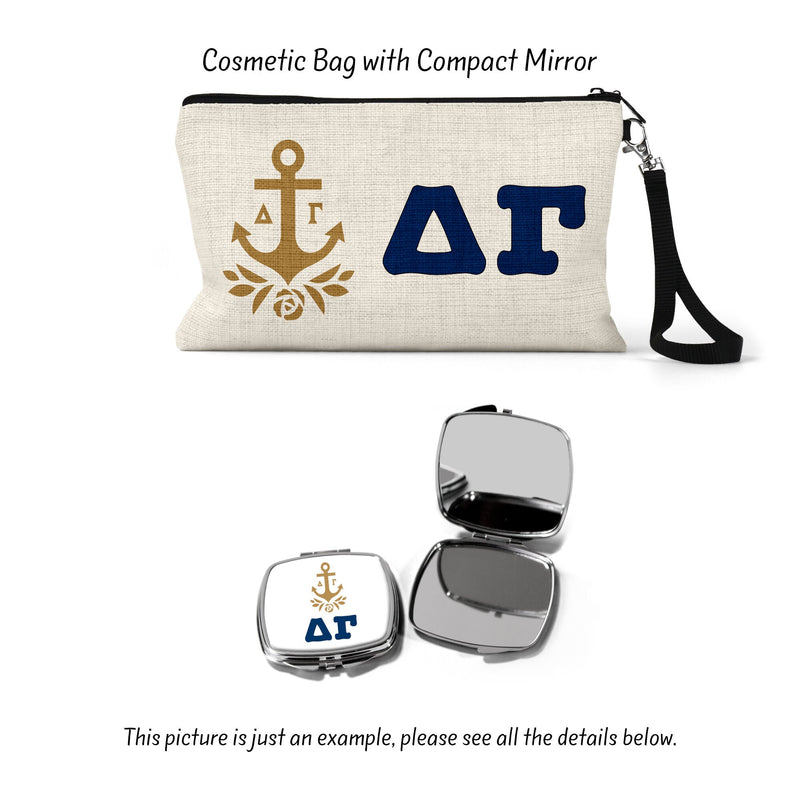 Delta Gamma Sorority Makeup Bag – Ideal Greek Gifts for Big Little Sorority Sisters